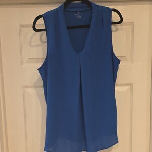 Worthington V-Neck Blue Blouse